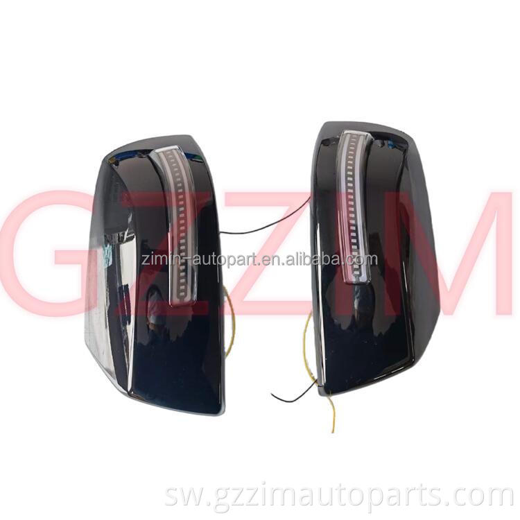 Uingizwaji wa mtindo wa kioo kifuniko cha gari la gari upande wa kioo kifuniko cha rangi nyeusi nyuma ya kifuniko na LED kwa tu*dra 2007-2021